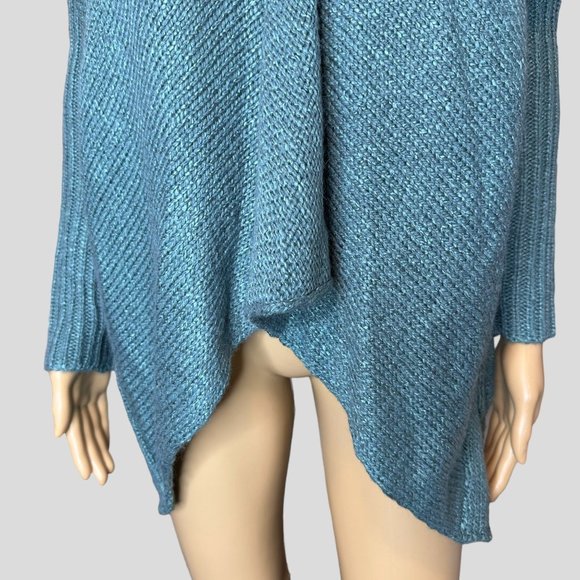 Romeo Juliet Womens Cardigan Open Sweater Medium M Green Wool Stretch Oversize - Picture 7 of 13